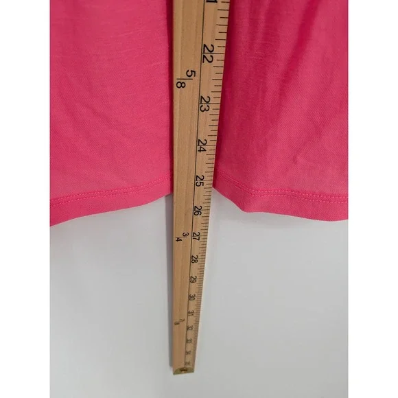 Ann Taylor Blouse Ruffle Top Womens Medium Pink Flutter Sleeve Blouse Girly - Picture 7 of 8